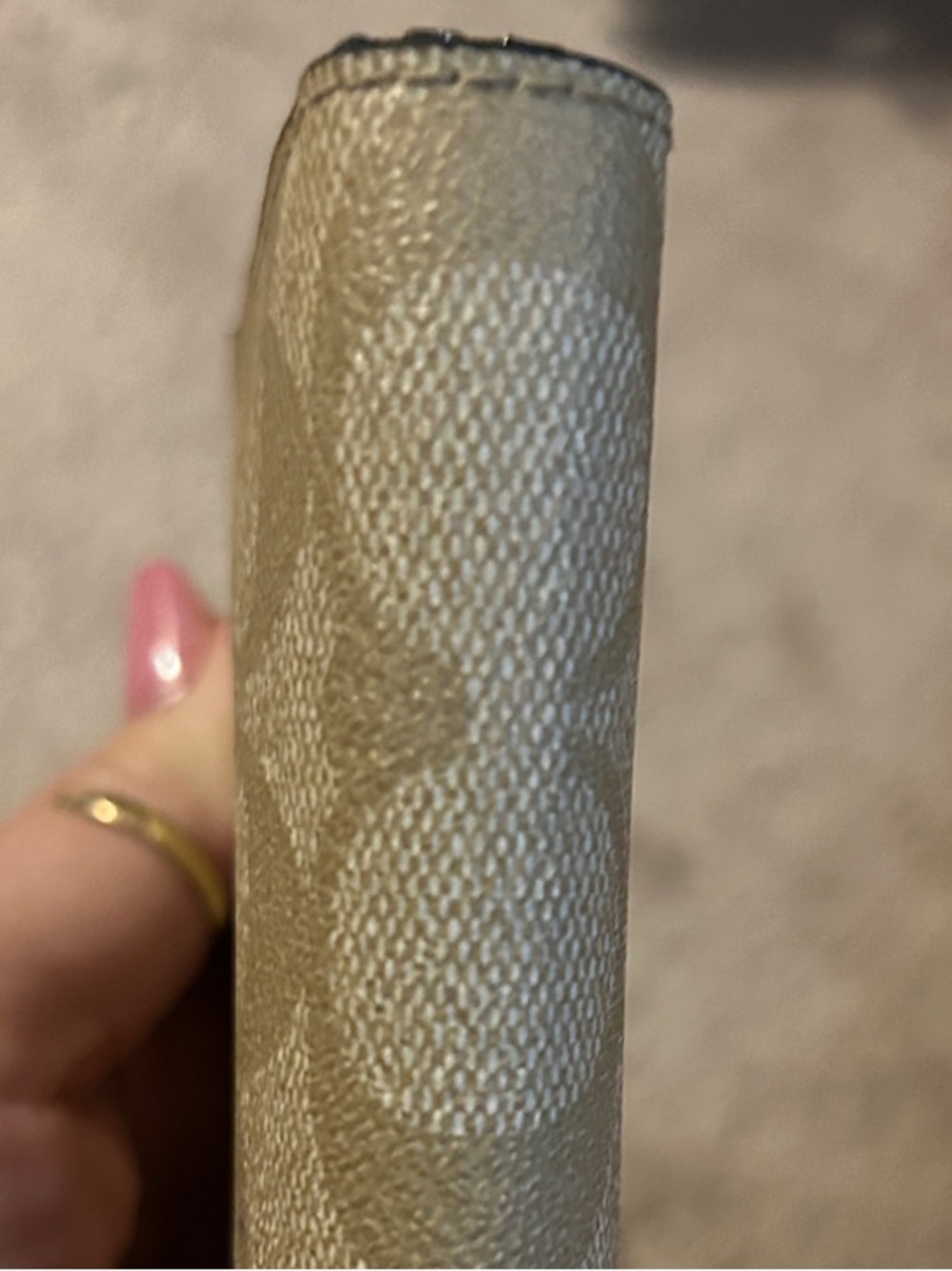 Coach 2019 Radial Rainbow Long Wallet in Signature Jacquard and Navy Leather EUC - Picture 7 of 9